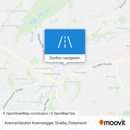 Kremsmünster Kremsegger Straße Karte