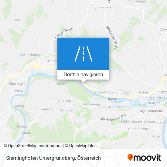 Sierninghofen Untergründberg Karte