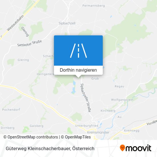 Güterweg Kleinschacherbauer Karte