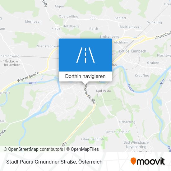 Stadl-Paura Gmundner Straße Karte