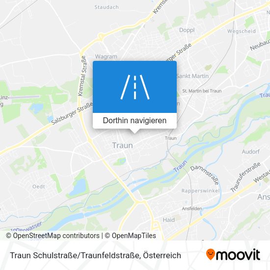 Traun Schulstraße / Traunfeldstraße Karte