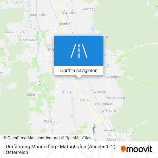 Umfahrung Munderfing - Mattighofen (Abschnitt 2) Karte