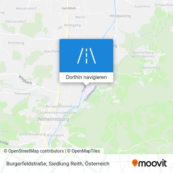 Burgerfeldstraße; Siedlung Reith Karte