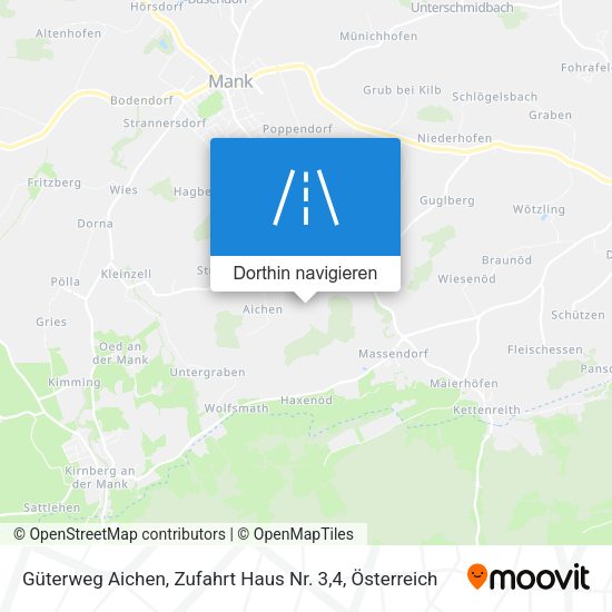 Güterweg Aichen, Zufahrt Haus Nr. 3,4 Karte