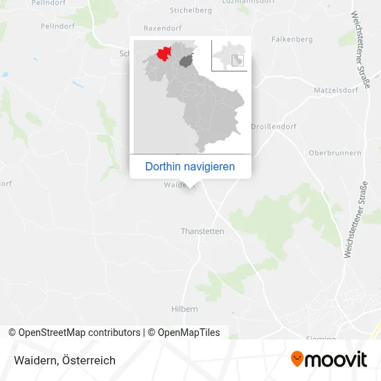 Waidern Karte