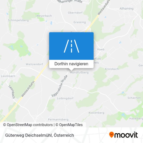 Güterweg Deichselmühl Karte
