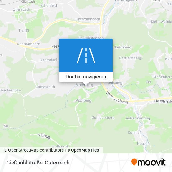 Gießhüblstraße Karte