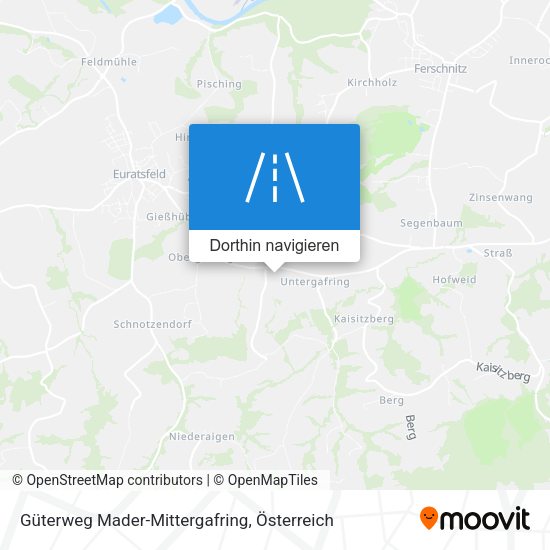 Güterweg Mader-Mittergafring Karte