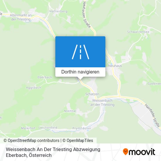 Weissenbach An Der Triesting Abzweigung Eberbach Karte