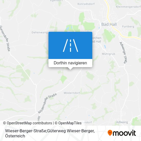 Wieser-Berger-Straße;Güterweg Wieser-Berger Karte