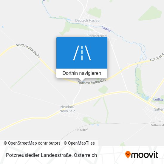 Potzneusiedler Landesstraße Karte