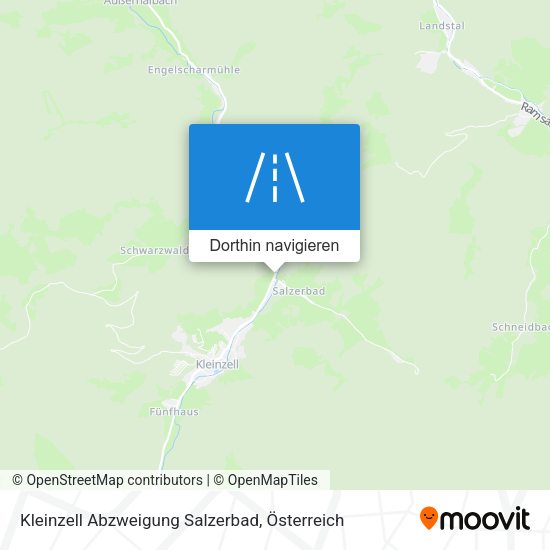 Kleinzell Abzweigung Salzerbad Karte