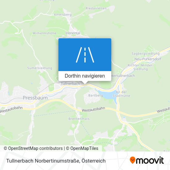 Tullnerbach Norbertinumstraße Karte