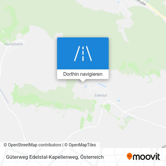 Güterweg Edelstal-Kapellenweg Karte