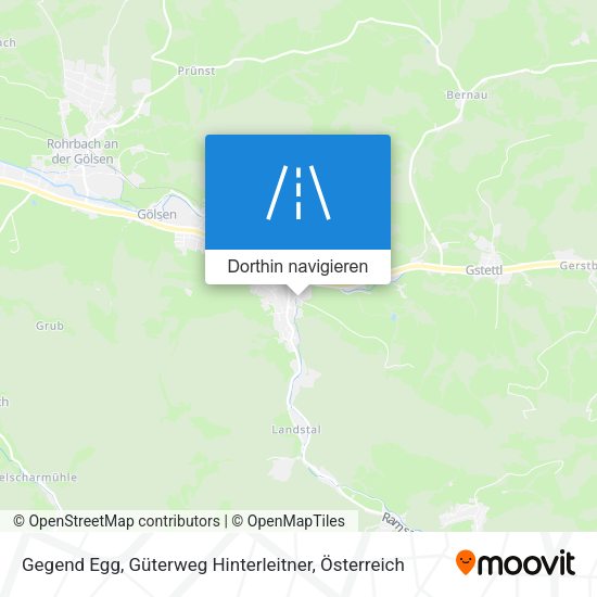 Gegend Egg, Güterweg Hinterleitner Karte