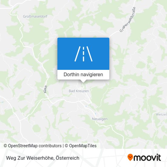 Weg Zur Weiserhöhe Karte