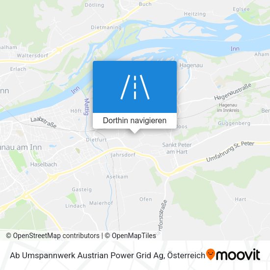 Ab Umspannwerk Austrian Power Grid Ag Karte