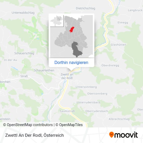 Zwettl An Der Rodl Karte