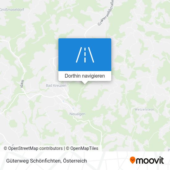 Güterweg Schönfichten Karte