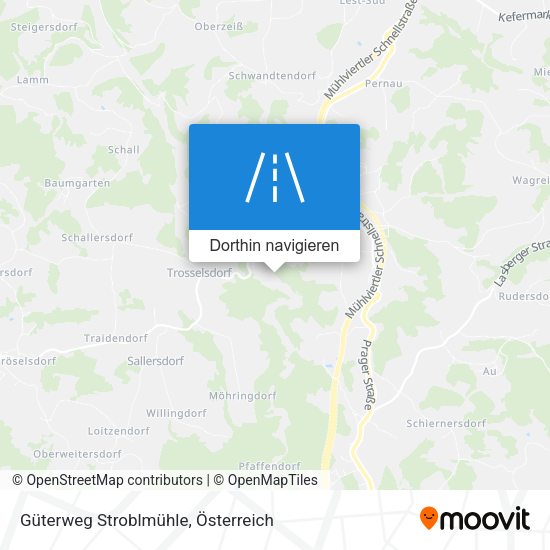 Güterweg Stroblmühle Karte