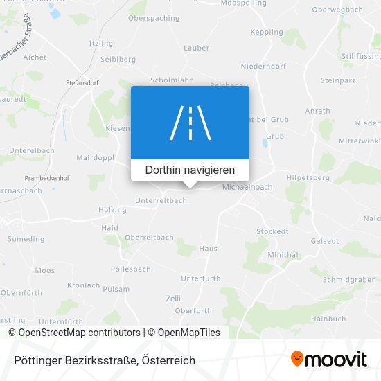 Pöttinger Bezirksstraße Karte