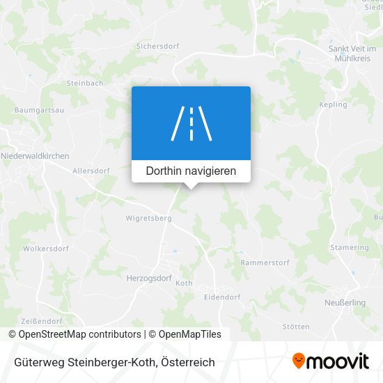 Güterweg Steinberger-Koth Karte