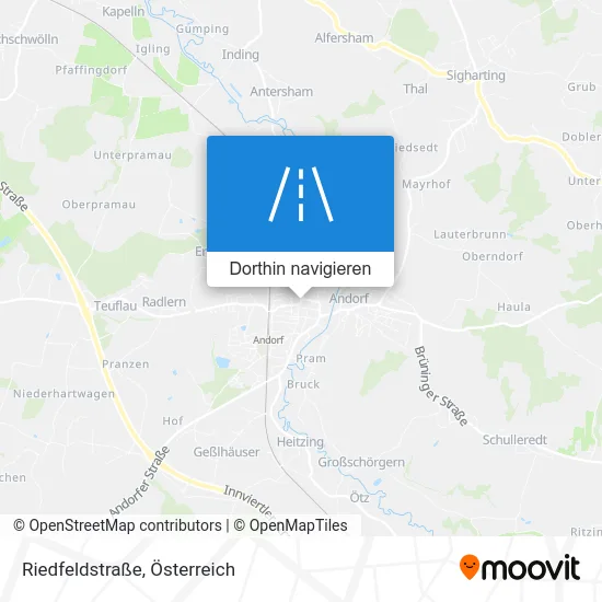 Riedfeldstraße Karte