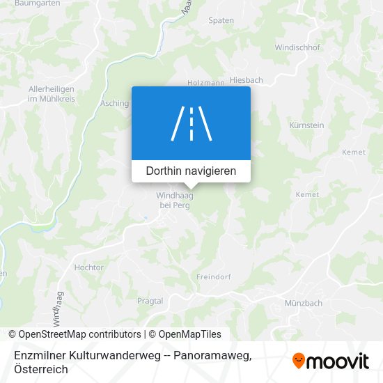Enzmilner Kulturwanderweg -- Panoramaweg Karte