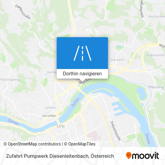 Zufahrt Pumpwerk Diesenleitenbach Karte