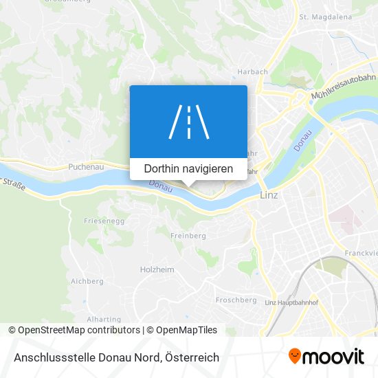 Anschlussstelle Donau Nord Karte