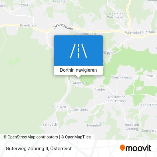 Güterweg Zöbring II Karte