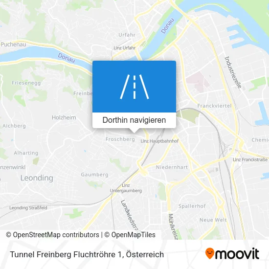Tunnel Freinberg Fluchtröhre 1 Karte
