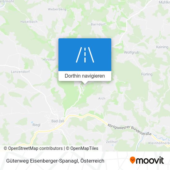 Güterweg Eisenberger-Spanagl Karte