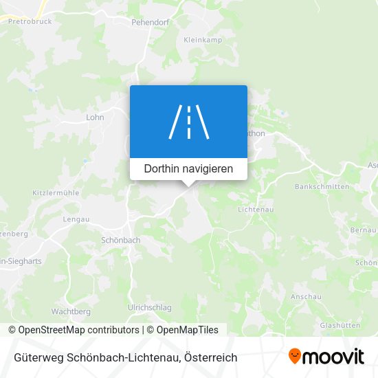 Güterweg Schönbach-Lichtenau Karte