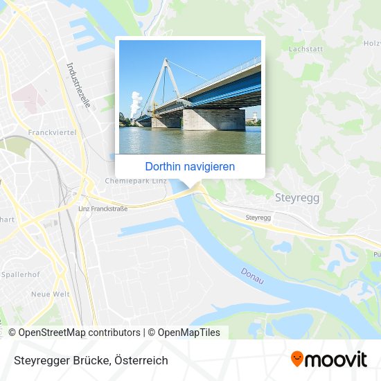 Steyregger Brücke Karte