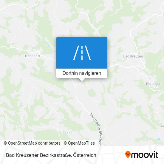 Bad Kreuzener Bezirksstraße Karte