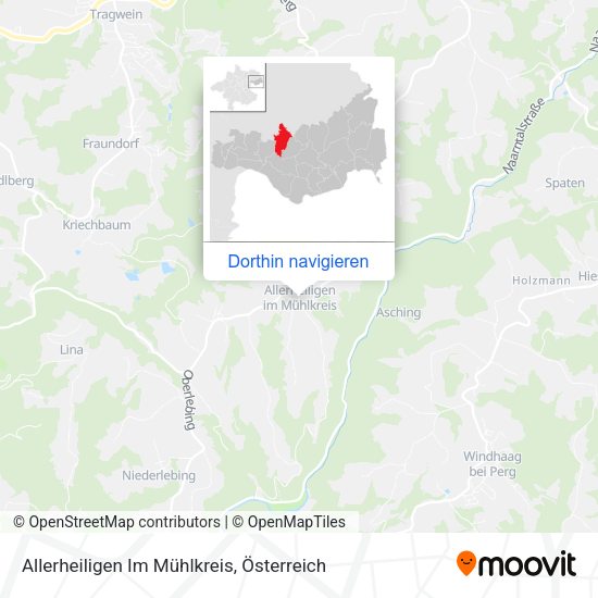 Allerheiligen Im Mühlkreis Karte