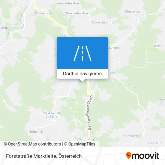 Forststraße Marktleite Karte