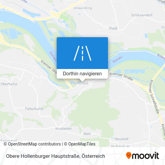 Obere Hollenburger Hauptstraße Karte