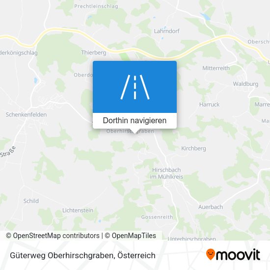 Güterweg Oberhirschgraben Karte