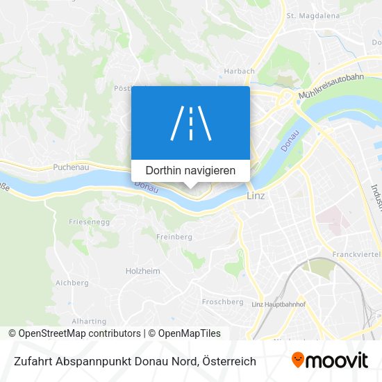 Zufahrt Abspannpunkt Donau Nord Karte