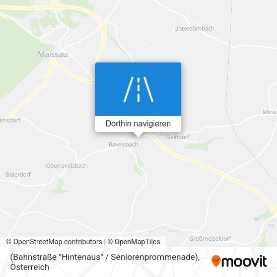 (Bahnstraße "Hintenaus" / Seniorenprommenade) Karte