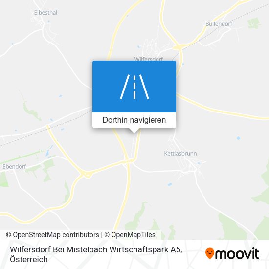 Wilfersdorf Bei Mistelbach Wirtschaftspark A5 Karte