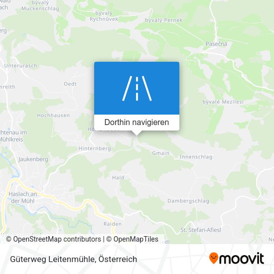 Güterweg Leitenmühle Karte