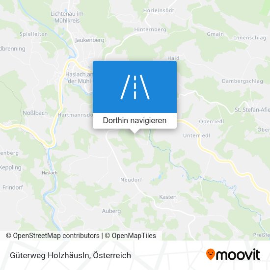 Güterweg Holzhäusln Karte