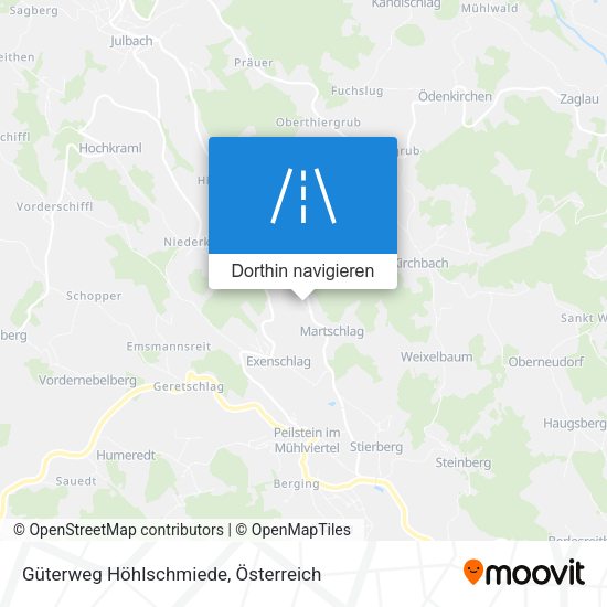 Güterweg Höhlschmiede Karte