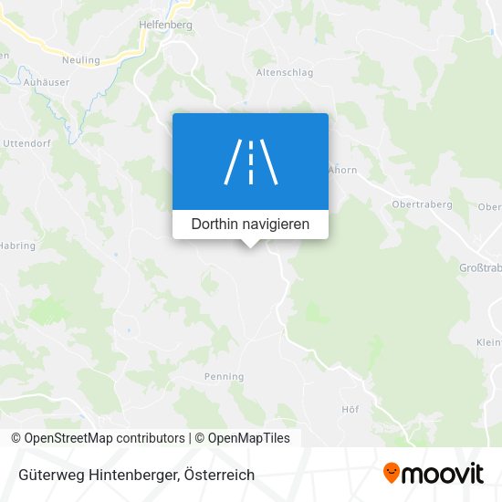 Güterweg Hintenberger Karte