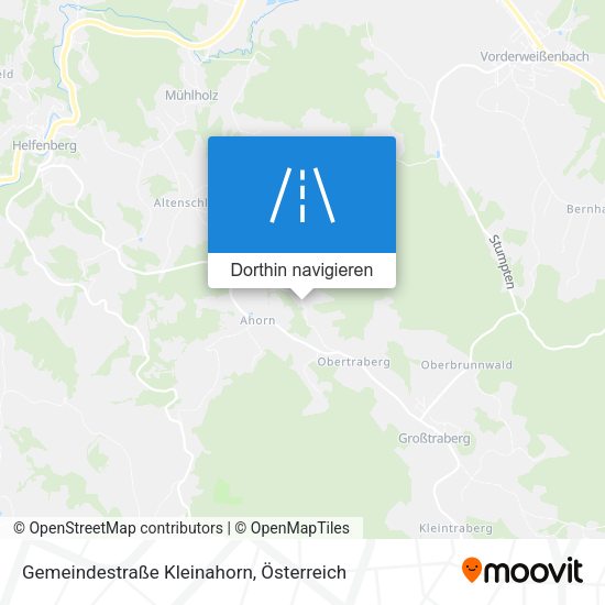 Gemeindestraße Kleinahorn Karte