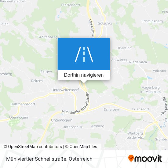 Mühlviertler Schnellstraße Karte