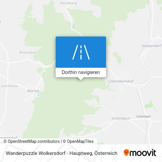 Wanderpuzzle Wolkersdorf - Hauptweg Karte